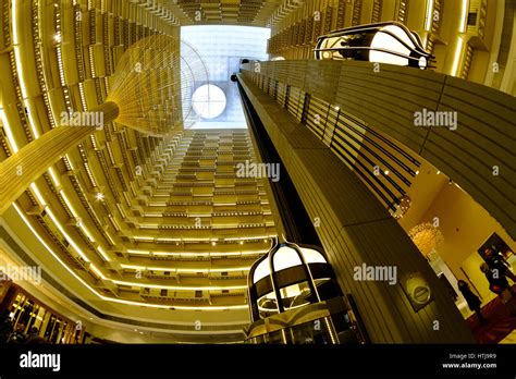 Interior Of Marriott Marquis Hotel Atlanta Georgia Usa Stock Photo