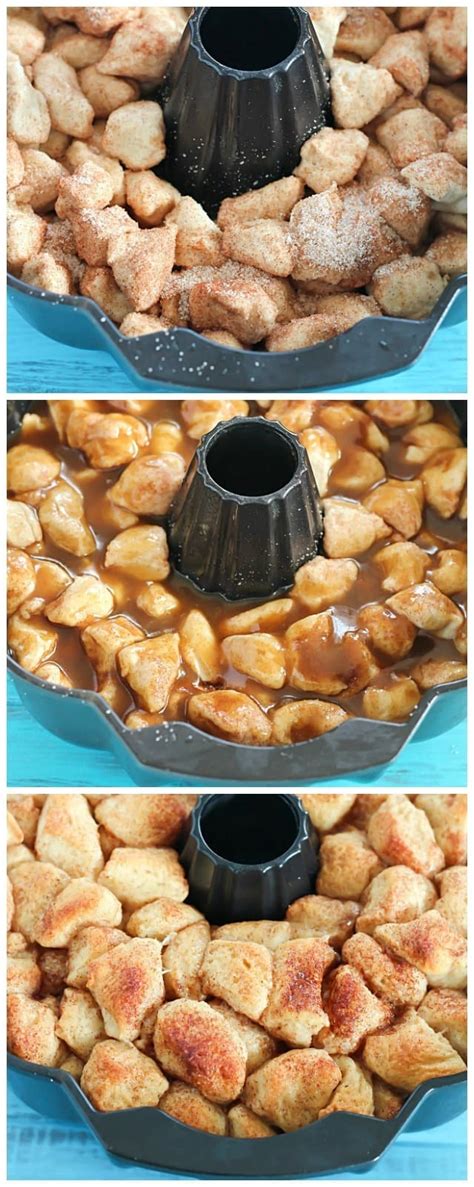 Granny's monkey bread is a sweet, gooey, sinful cinnamon sugar treat made with canned biscuit dough and lots of butter. Caramel Monkey Bread Recipe - Yummy Healthy Easy