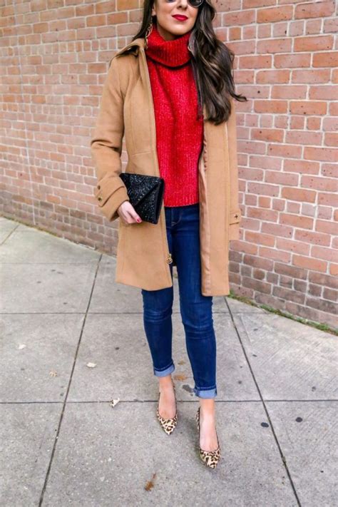 Camel Coat And Chenille Sweater For Fall And Winter Naomi Noel Style