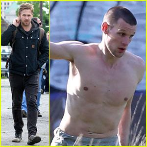 Ryan Gosling Works With Shirtless Matt Smith On Monster Set How To