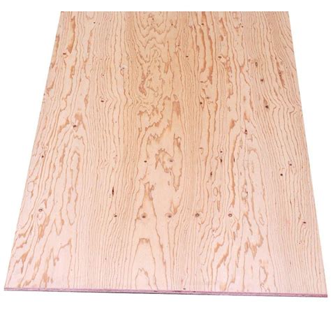 2332 In X 4 Ft X 8 Ft Bc Sanded Pine Plywood 166057 The Home Depot