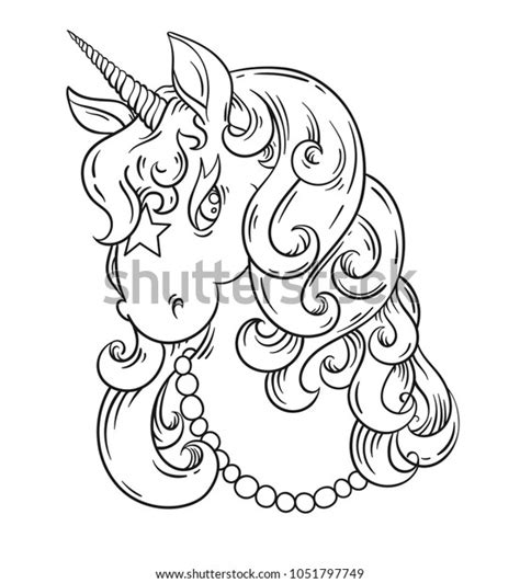 Drawing Unicorn Face Coloring Pages - colouring mermaid