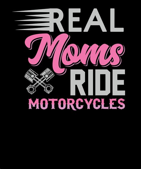 Real Moms Ride Motorcycles For Biker Mom Motorcycle T Shirt Design 18846099 Vector Art At Vecteezy