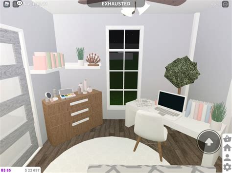 A game you can play on roblox if you would love to play bloxburg aka welcome to bloxburg go on. ~light blue themed bedroom bloxburg~ in 2020 | House ...