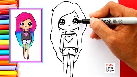 Kawaii Dibujos Faciles Y Bonitos Para Niñas Paso A Paso Como Dibujar Un Aguacate Kawaii