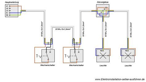 Taster (installationsfernsc… read more kreuzschaltung zusammenhängender darstellung : Wechselschaltung Stromlaufplan In Zusammenhängender ...