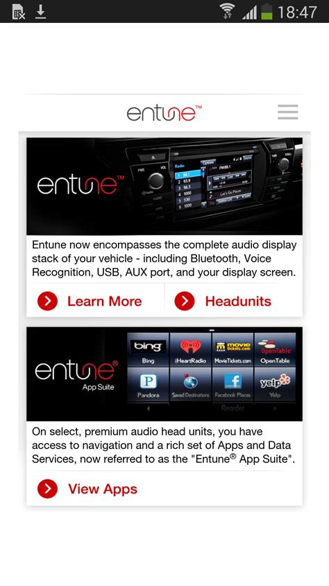 Toyota is now providing entune updates via download for free. Toyota Entune™ 3.0 App Suite Download - macroclever