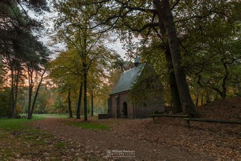 Photo Autumn Chapel In Forest Landgoed Geijsteren By William Mevissen