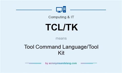 What Does Tcltk Mean Definition Of Tcltk Tcltk Stands For Tool
