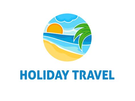 Holiday Travel Logo Template By Petya Hadjieva Ivanova On Dribbble