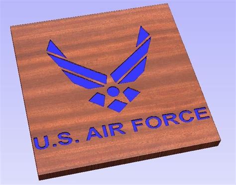 Us Air Force Dxf Svg Us Air Force Dxf Coasters Flag Graphics