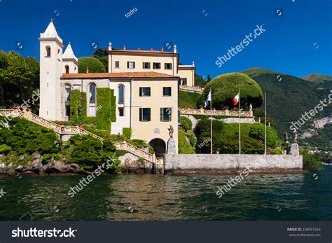 The Villa Del Balbianello On Lake Como Italy Stock Photo