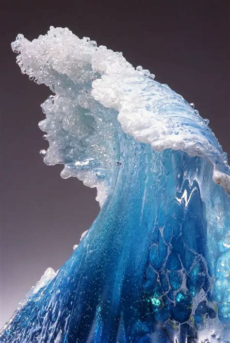 Spectacular Glass Sculptures That Look Like Splashing Waves