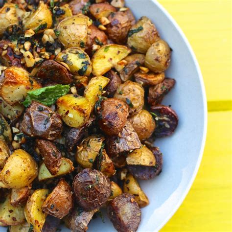 Crunchy Summer Potato Medley Roasted Potatoes With Hazelnuts And Herbs