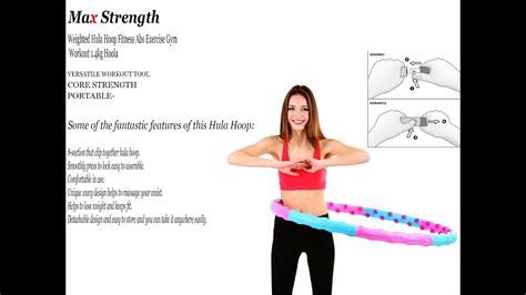 Weighted Hula Hoop Fitness Abs Exercise Gym Workout 14kg Hoola Youtube