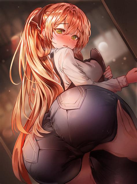 Rule 34 1girls Ass Ass Grab Big Ass Blush Breast Press Embarrassed Female Girls Frontline