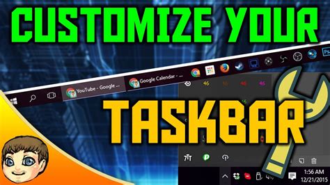 Customize Your Taskbar Windows 10 Tips Youtube