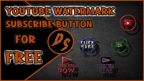 Free Simple Youtube Watermark Subscribe Button For Download Youtube