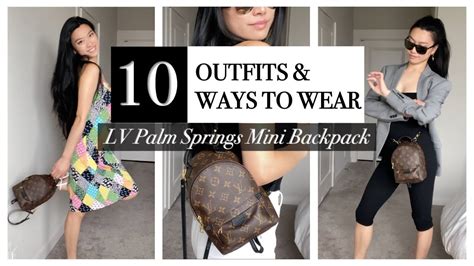 HOW TO STYLE A LOUIS VUITTON PALM SPRINGS MINI BACKPACK Ways To Wear How To Adjust Straps