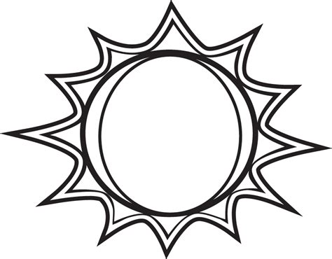 Best Sun Clipart Black And White 1812