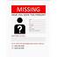 6  Blank Missing Person Poster Microsoft Word & Excel Templates