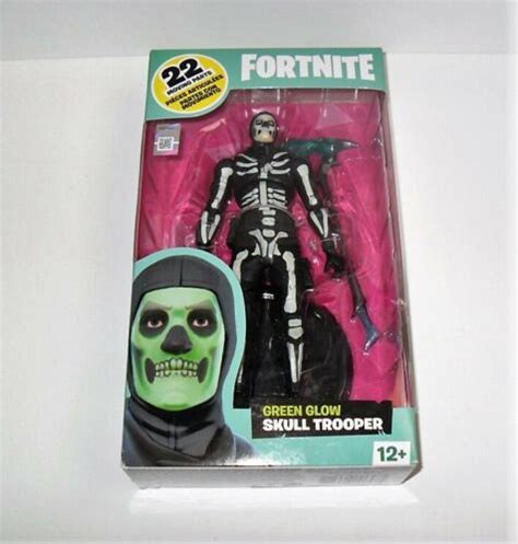 Fortnite Green Glow Skull Trooper Figure New In Box Mcfarlane Toys Ebay