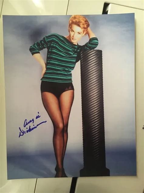 Angie Dickinson Signed Autograph X Sexy Glossy Photo Coa Eur