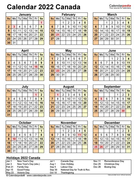 Canadian Printable Calendar 2022 Calendar Example And Ideas