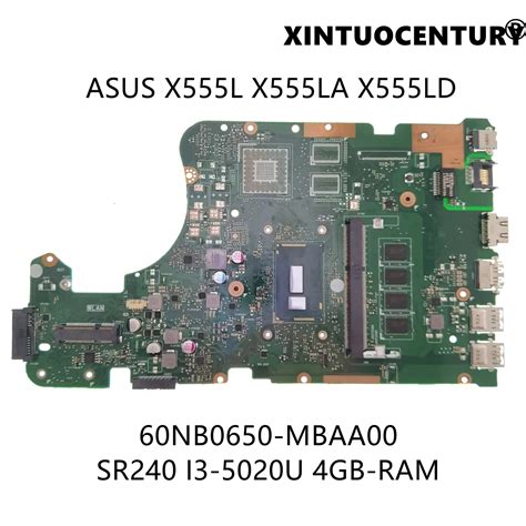60nb0650 Mbaa00 For Asus X555l X555la X555ld Laptop Motherboard Rev36
