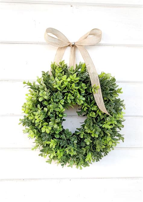 Mini Boxwood Wreath Boxwood Wreath Window Wreath Small Etsy