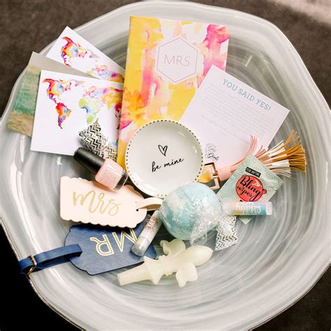 What to get a couple for an engagement gift. "Just Engaged" | Engagement Gift Box | The Yes Girls