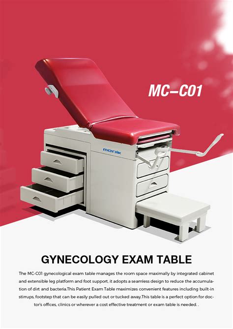 Hospital Gynecology Female Examination Table Gynecologic Delivery Bed With Drawers Gyno Exam