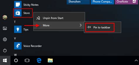 10 Pin To Taskbar Windows App