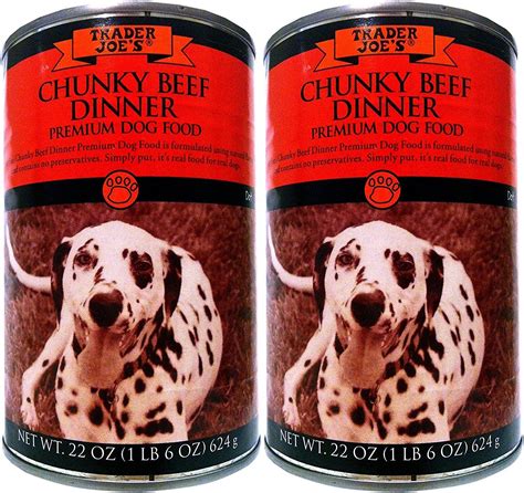 The second fridge is for storing items after visiting an out of town trader joe's, h mart, and specialty or ethic stores not in your town. Trader Joes Premium Dog Food Chunky Beef Dinner 2 Cans ...