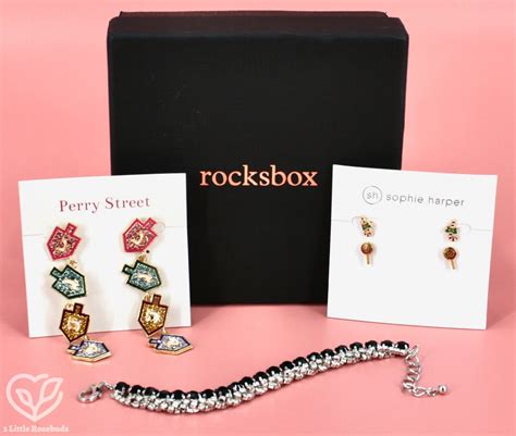 Rocksbox Jewelry Subscription Box Review Free Month Coupon December 2023 2 Little Rosebuds