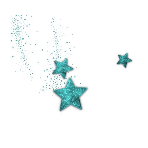 Mq Blue Star Stars Glitter Sticker By Qoutesforlife