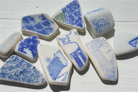 Japanese Sea Pottery 100 Natural Genuine Surf Tumbled Etsy
