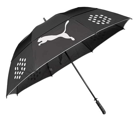 The most common umbrella, featuring foldable steel ribs under the canopy, was first sold by englishman samuel fox in 1852. Puma Golf Storm Performance Double Canopy Umbrella ...