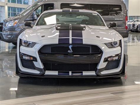 2021 Ford Mustang Shelby Gt500 New Oxford White Supercharged Stripes