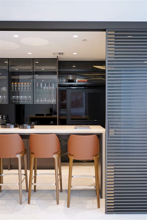Modern Home Bar Design In Luxury Sunny Isles Condo