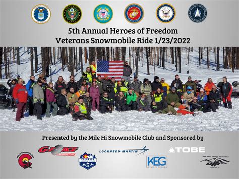 Thank You 5th Annual Heroes Of Freedom Veterans Snowmobile Ride 123