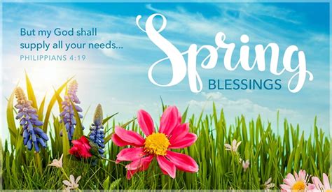 Spring Blessings Philippians 419 Inspirations