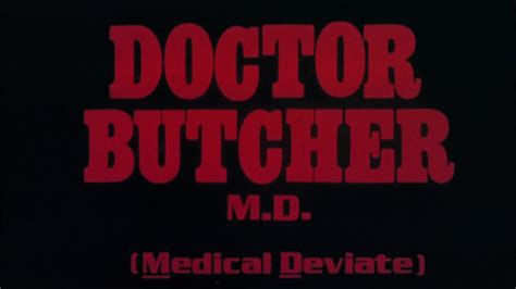 Doctor Butcher M D 1980 Trailer HD 1080p YouTube