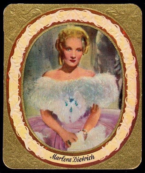 Marlene Dietrich Movies Welcome Pictures Collector Cards Movie Stars