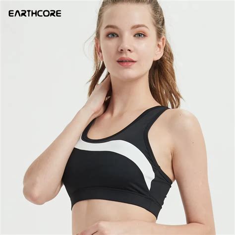 New Womens Sport Bra Padded Crop Tops Breathable Fitness Top Yoga Running Vest Underwear Black