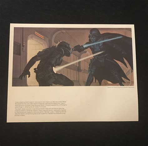 Vintage Star Wars Ralph Mcquarrie Portfolio Concept Art Print Luke Vader Ebay