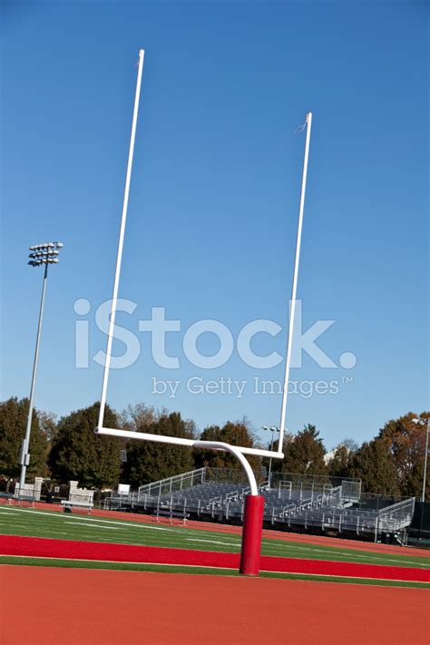 American Football Field Goal Posts Stockfoto Lizenzfrei Freeimages