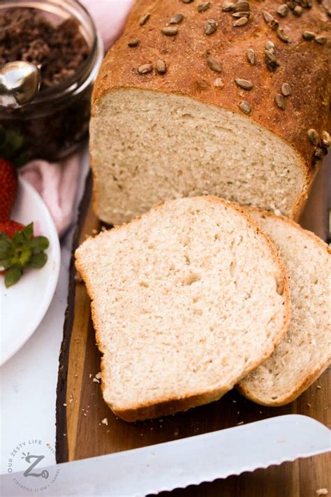 Basic Whole Wheat Bread Recipe Easy Our Zesty Life