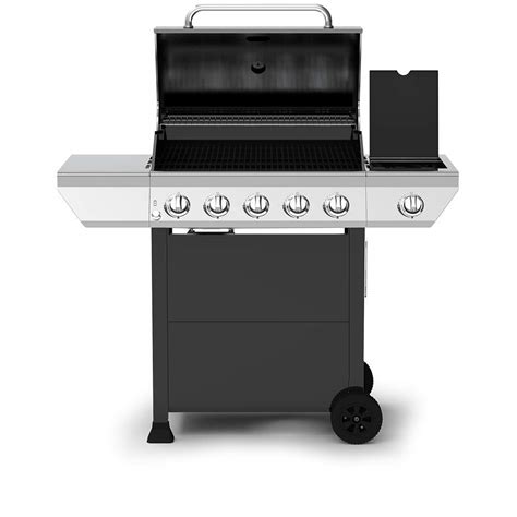 buy nexgrill 720 0888n 5 burner propane gas grill in stainless steel with side burner and black