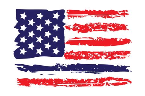 Colorful Usa Grunge Texture Faded Flag Graphic By Bdvect1 · Creative